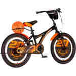 Bicikl kids visitor basket 20" 10" v-brake  kontra 115-135cm (20") crno narandžasti - Slika 3