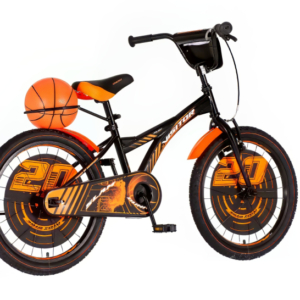 Bicikl kids visitor basket 20" 10" v-brake kontra 115-135cm (20") crno narandžasti Bicikl kids visitor basket 20" 10" v-brake kontra 115-135cm (20") crno narandžasti - Slika 3