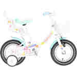 Bicikl kids visitor lola 12" 7" v-brake kontra 95-115cm (12") belo roze perla bicikl kids visitor lola 12 belo roze perla sa pomoćnim točkićima