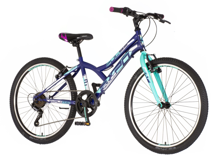 zYr-1241050-1 bicikl junior 24 explorer spy explorer spy junior bicikl 24 plavi sa čeličnim ramom