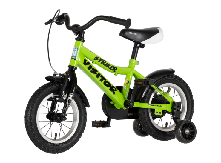 bicikl kids visitor striker 12 visitor striker 12 dečiji bicikl zeleni neon sa pomoćnim točkićima