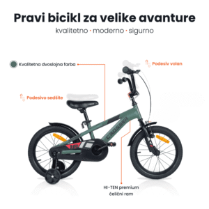 Dečija bicikla 16'' Challenge zelena - Slika 3
