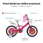 Dečija bicikla 16'' Daisy roze Dečija bicikla 16'' Daisy roze - Slika 3