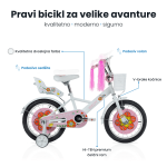 Dečija bicikla 16'' Daisy bela Dečija bicikla 16'' Daisy bela - Slika 3