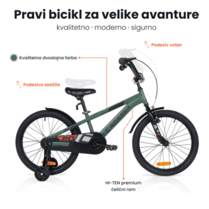 Dečija bicikla 20'' Challenge zelena - Slika 3