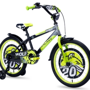 Bicikl dečiji GALAXY WOLF 20" crna/siva/neon zelena