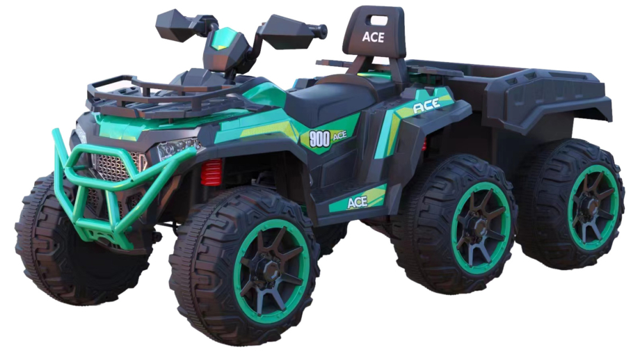 Auto na baterije ATV Veliki+prikolica TS-153- C zeleni