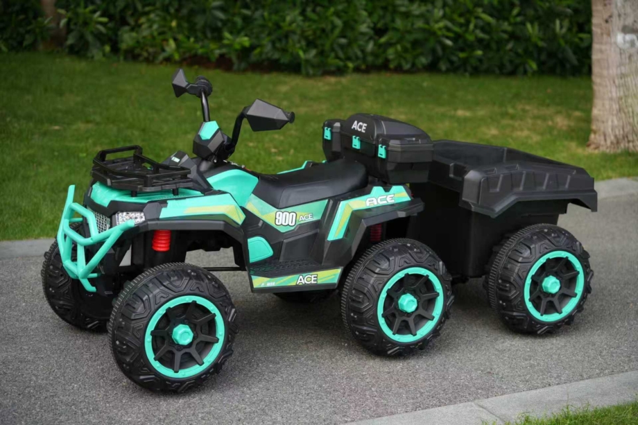 Auto na baterije ATV Veliki+prikolica TS-153- C zeleni