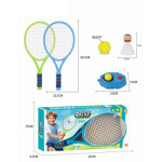 TENIS SET 956959 tenis set za decu sa reketima, lopticom i badminton dodatkom za zabavnu i aktivnu igru na otvorenom