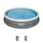 Bazen Bestway Fast Set Pool Ratan +filter 366x76cm Bazen Bestway Fast Set Pool Ratan +filter 366x76cm