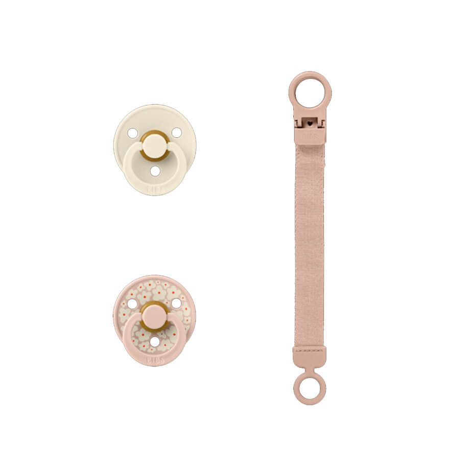 Bibs set varalica i vezica 0-6 Blush