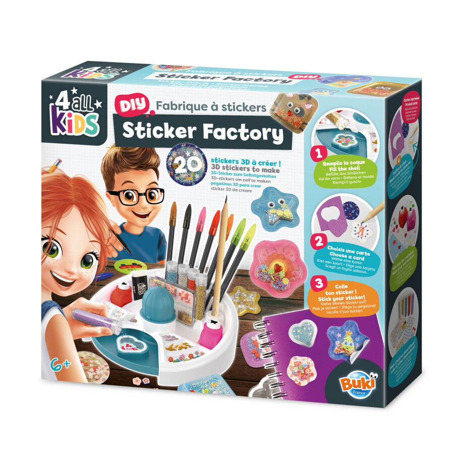 fabrika nalepnica buki kreativni diy set za pravljenje stikera i razvoj mašte kod dece kroz zabavnu igru