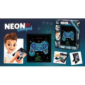 svetleći džojstik buki kreativni diy neon set za decu i izradu moderne gejming dekoracije za sobu