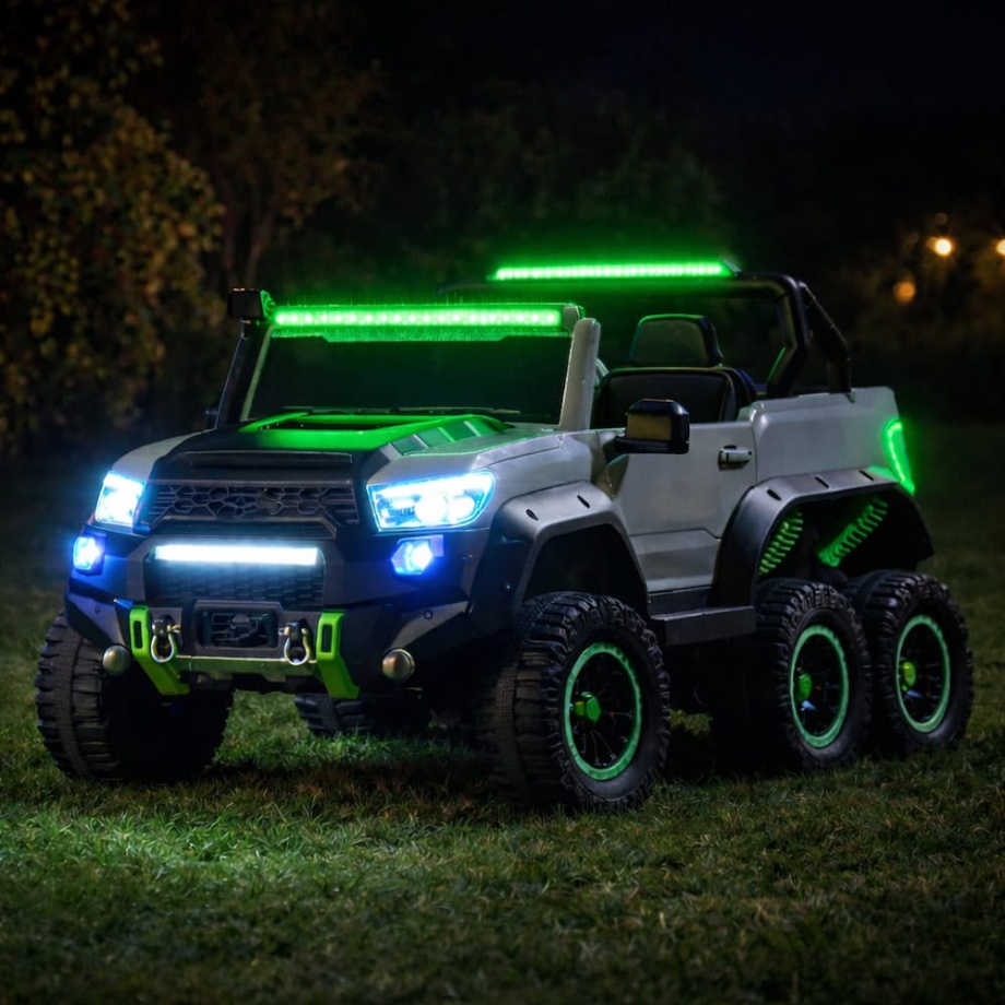 Ranger Force 6W - Džip Dvosed 4x4 na akumulator za decu (12V) – SM-25105 SM 25105S lights up