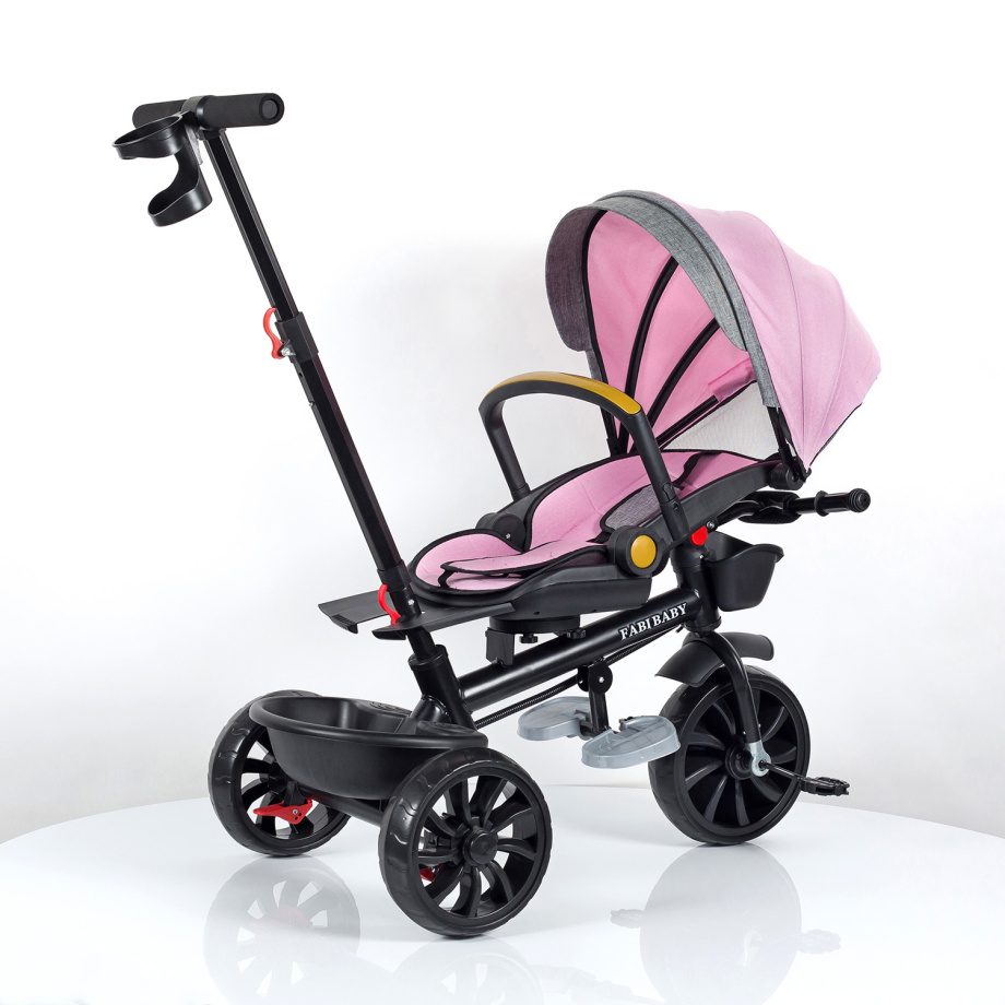 Tricikl za decu sa rotirajućim sedištem I ležećim položajem SM-25202 Roze