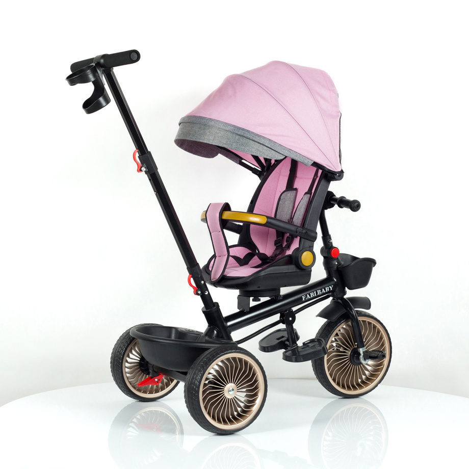 Tricikl za decu sa rotirajućim sedištem I ležećim položajem SM-25302 Roze