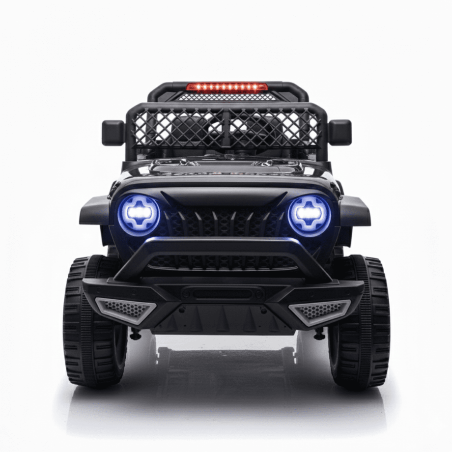 Dečiji džip na akumulator Wrangler Crni (12V) SM 25401C front face