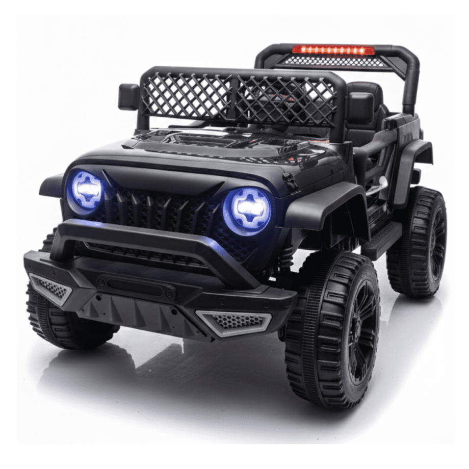 Dečiji džip na akumulator Wrangler Crni (12V) SM 25401C front left