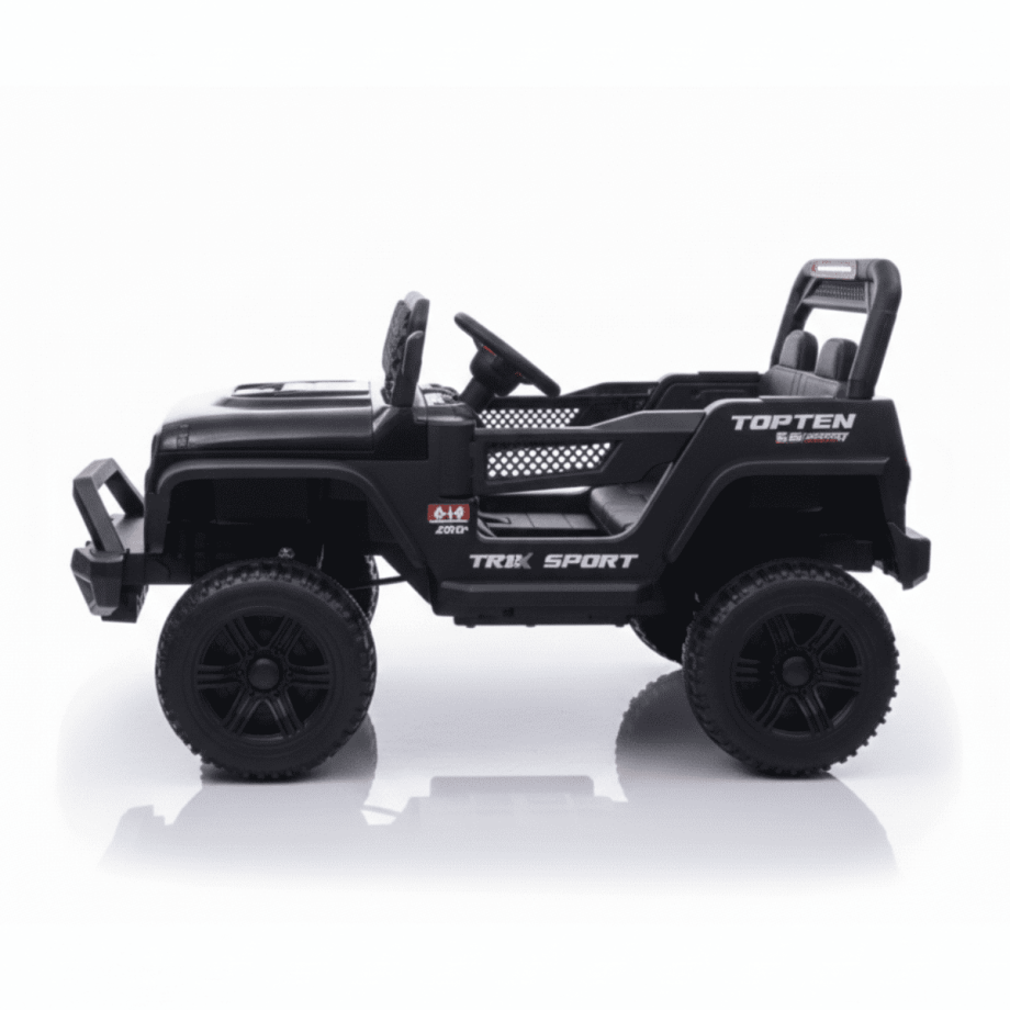 Dečiji džip na akumulator Wrangler Crni (12V) SM 25401C side left