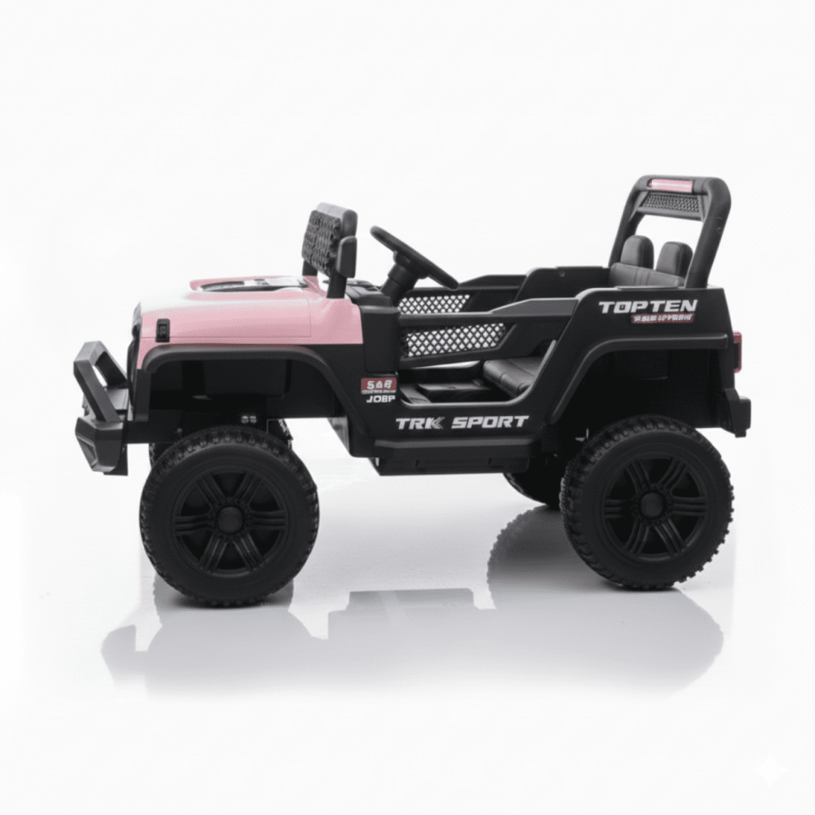 Dečiji džip na akumulator Wrangler Roze (12V) SM 25401R side left