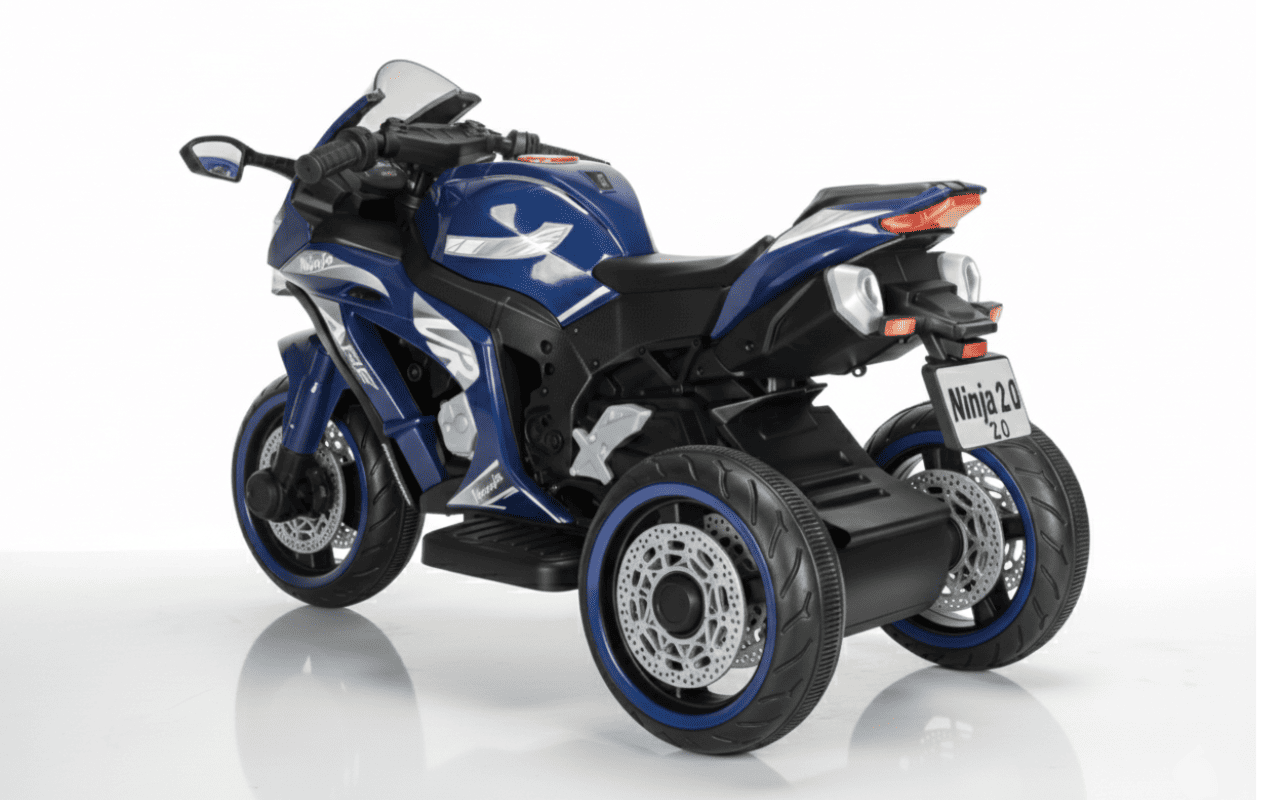 Motor NINJA 2.0 Plavi– Veliki Dečiji motor na akumulator na 3 točka (12V)