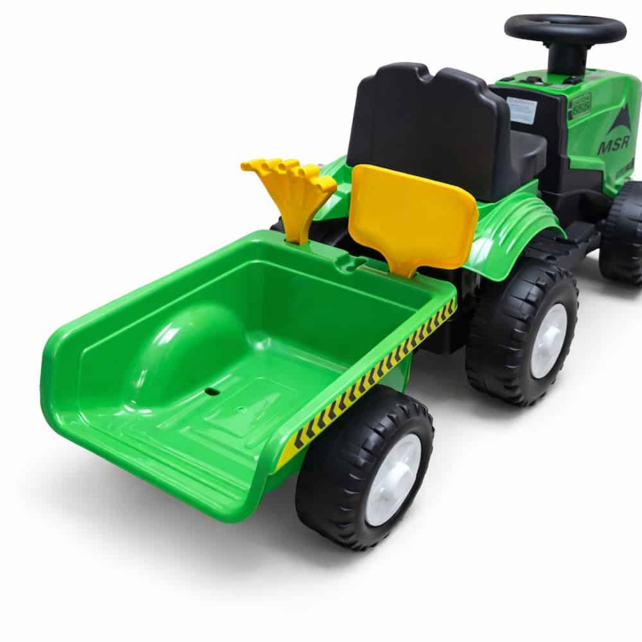 Traktor za decu Mini Farmer sa prikolicom (6V) – Zeleni SM 26106Z rear right