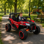 Džip UTV-atv dvosed 12v 2motora Crveni