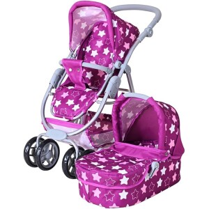 Kolica Coco – Star dark pink 3