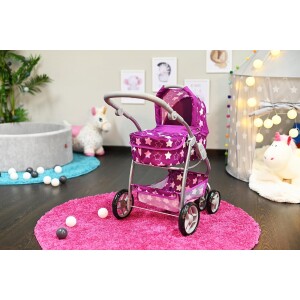 Kolica Coco – Star dark pink 4