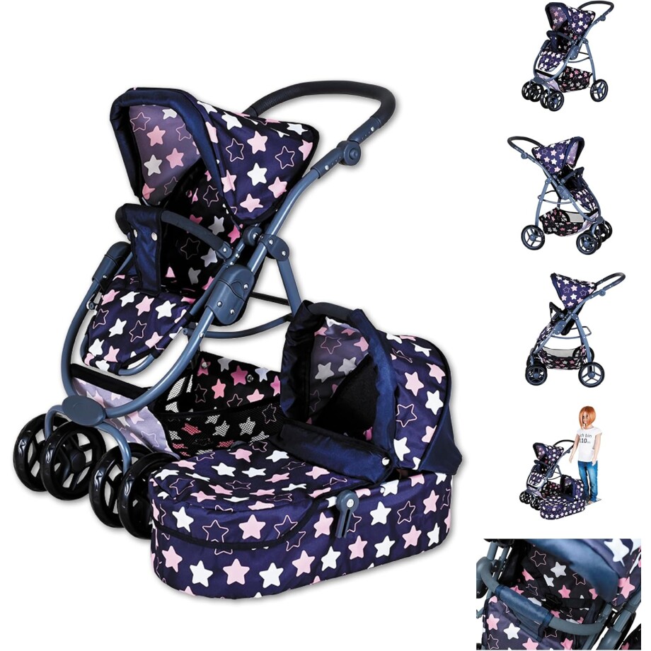 Kolica Knorr Coco Star Blue Pink