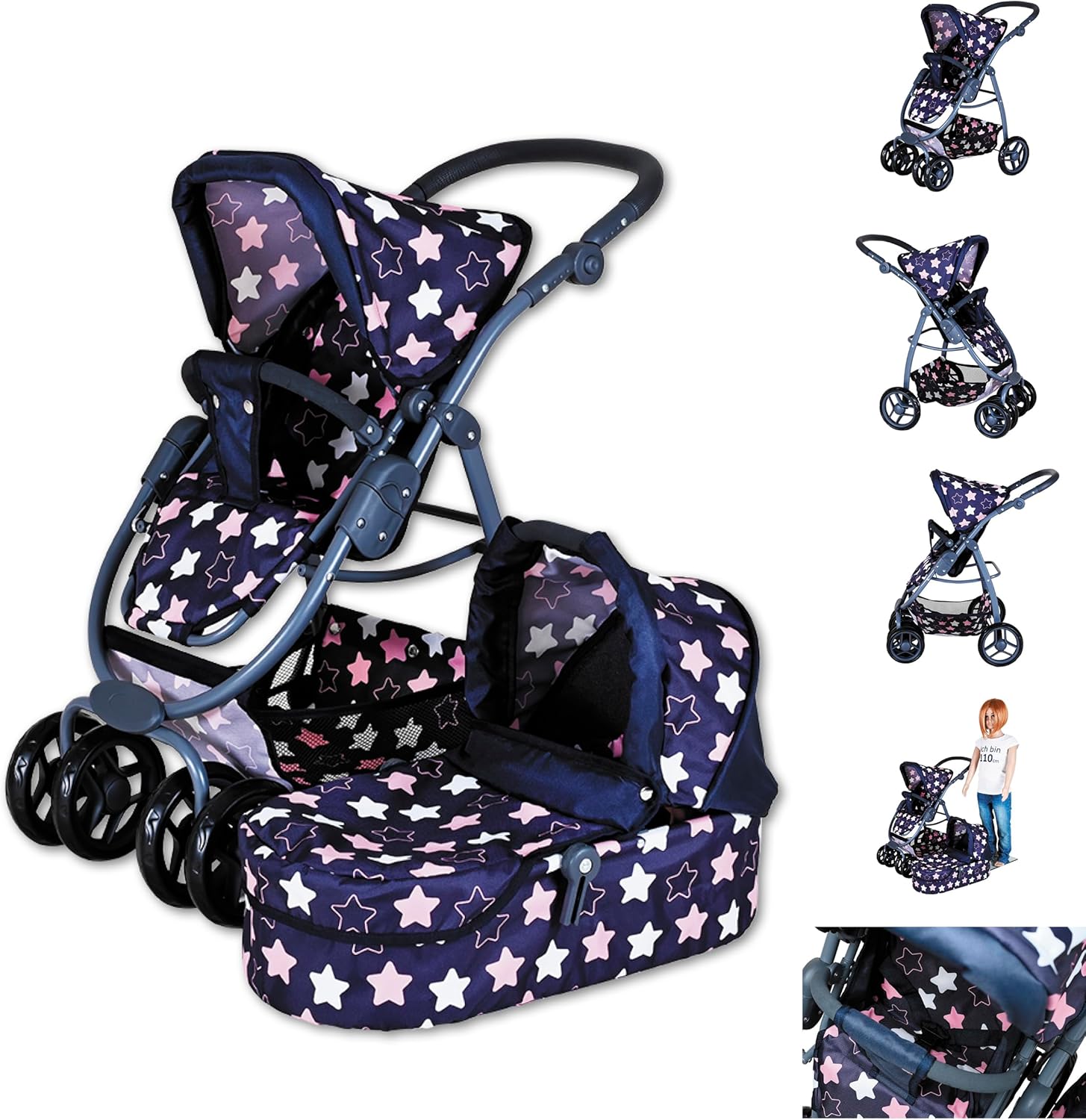 Kolica Knorr Coco Star Blue Pink Kolica Knorr Coco Star Blue Pink