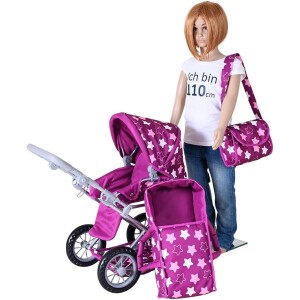Kolica Ruby – Star dark pink Kolica Ruby – Star dark pink 3
