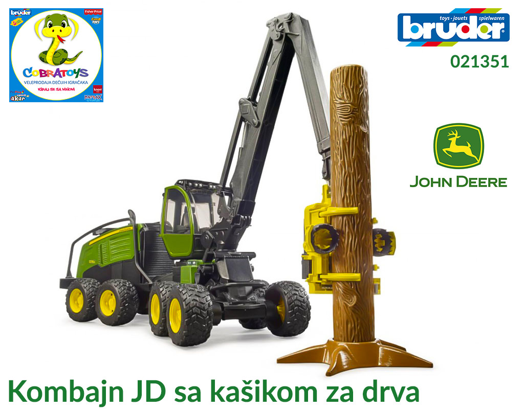 Kombajn JD sa kašikom za drva Kombajn JD sa kašikom za drva