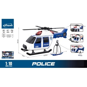 Policijski helikopter sa svetlosnim i zvučnim efektima