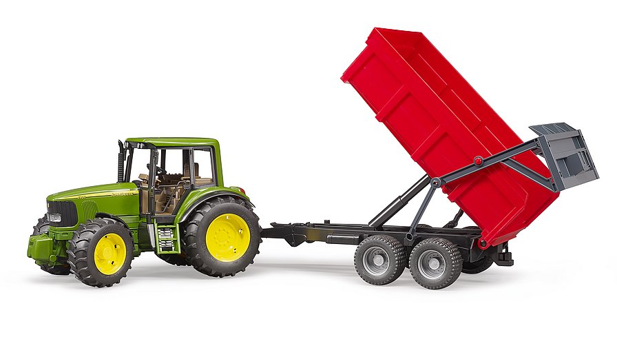 Traktor J.D. 6920 sa prikolicom crvenom Traktor J.D. 6920 sa prikolicom crvenom 2