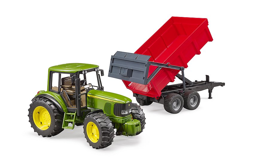 Traktor J.D. 6920 sa prikolicom crvenom Traktor J.D. 6920 sa prikolicom crvenom 3