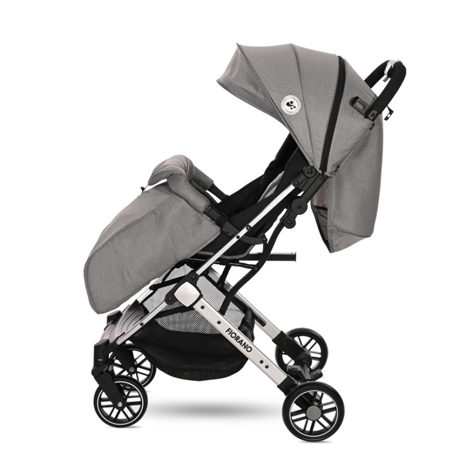 LORELLI KOLICA ZA BEBE FIORANO DOLPHIN GREY + footcover (2023) Lorelli Fiorano dolphin grey