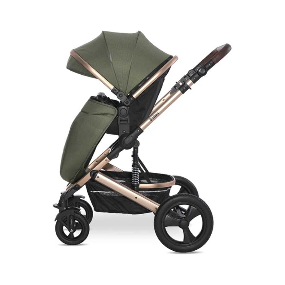 LORELLI KOLICA ZA BEBE 2u1 BOSTON - LODEN GREEN Lorelli kolica Boston loden green, točkovi