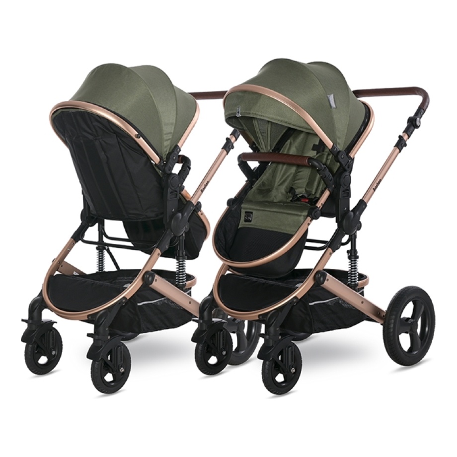 LORELLI KOLICA ZA BEBE 2u1 BOSTON - LODEN GREEN Lorelli kolica Boston loden green, torba za mame