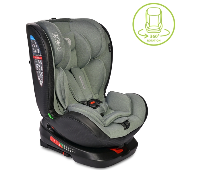 LORELLI AUTO SEDISTE NEBULA I-SIZE ISOFIX (40-150cm) - ICEBERG GREEN Lorelli Nebula i-Size Isofix dečije auto sedište 40-150cm bočni prikaz