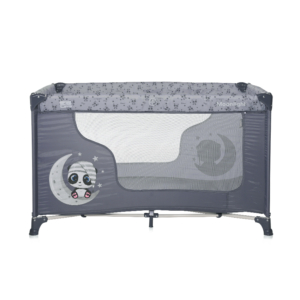 LORELLI PRENOSIVI KREVET MOONLIGHT 1 NIVO - COOL GREY PANDAS (2023) - Slika 3