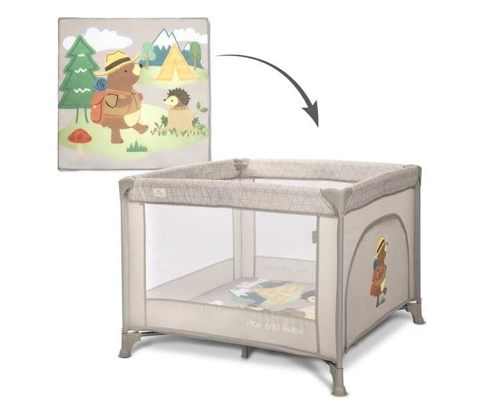 10080682419 LORELLI OGRADICA PLAY & RELAX - BEIGE CAMPING