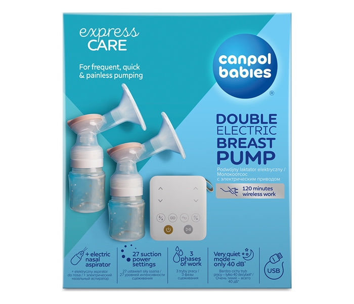 CANPOL BABIES TWIN ELEKTRICNA PUMPICA ZA IZMAZANJE (12/212) SA PUMPICOM ZA NOS