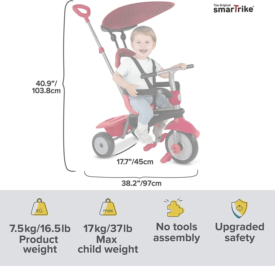 SMART TRIKE TRICIKL ZOOM - CRVENI SMART TRIKE TRICIKL ZOOM - CRVENI