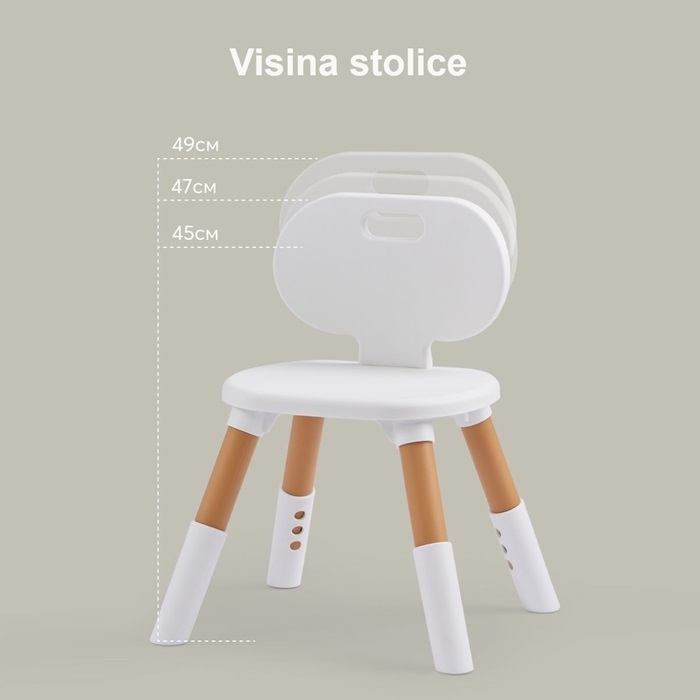 BBO SET DECIJI STO I STOLICA - NATUR