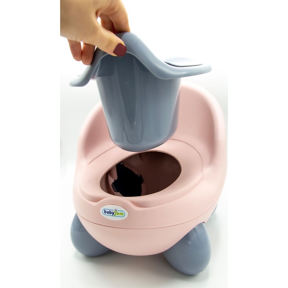 BABYJEM NOSA POTTY - PINK/GREY BABYJEM NOSA POTTY - PINK/GREY