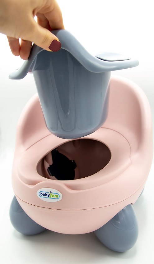 BABYJEM NOSA POTTY - PINK/GREY BABYJEM NOSA POTTY - PINK/GREY