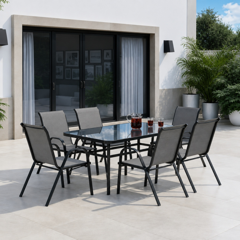 Baštenska garnitura set 6 stolica+sto Bali 24-SA01803