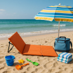 Ležaljka sklopiva za plažu 150x52cm narandžasta LP-720000N Ležaljka sklopiva za plažu 150x52cm narandžasta LP-720000N