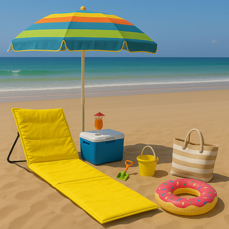 Lezaljka-sklopiva-za-plazu-150x52cm-zuta-LP-720000Zuta Ležaljka sklopiva za plažu 150x52cm žuta LP-720000Žuta